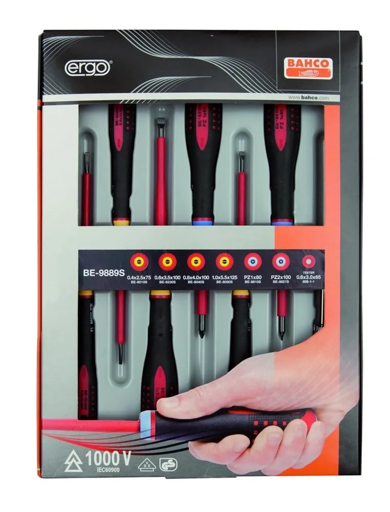 BAHCO ERGO SCHROEVENDRAAIER SET 7D INCL.TESTER | BE9887S