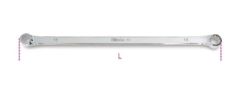 BETA DUBBELE PLATTE RINGSLEUTELS, EXTRALANGE UITVOERING 88 21X23 – 000880021