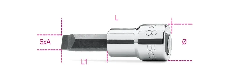Beta Schroevendraaierdoppen voor sleufschroeven 910LP 1,2X8 – 009100454
