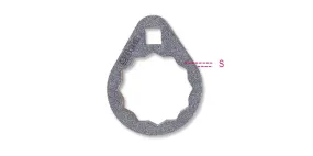 Beta Twaalfkant platte oliefilter sleutels voor moeilijk te bereiken oliefilter 1493B 36 – 014930536