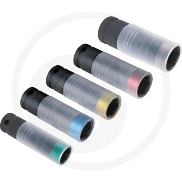 Ks tools 1/2" slimpower dopsleutel, kracht, 22mm - extra diep, kunststofbescherming