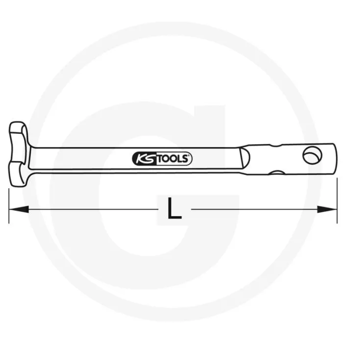KS TOOLS BRONZE KLAUENSCHLüSSEL OHNE DREHSTIFT 36  VONKVRIJ, CORROSIEBESTENDIG