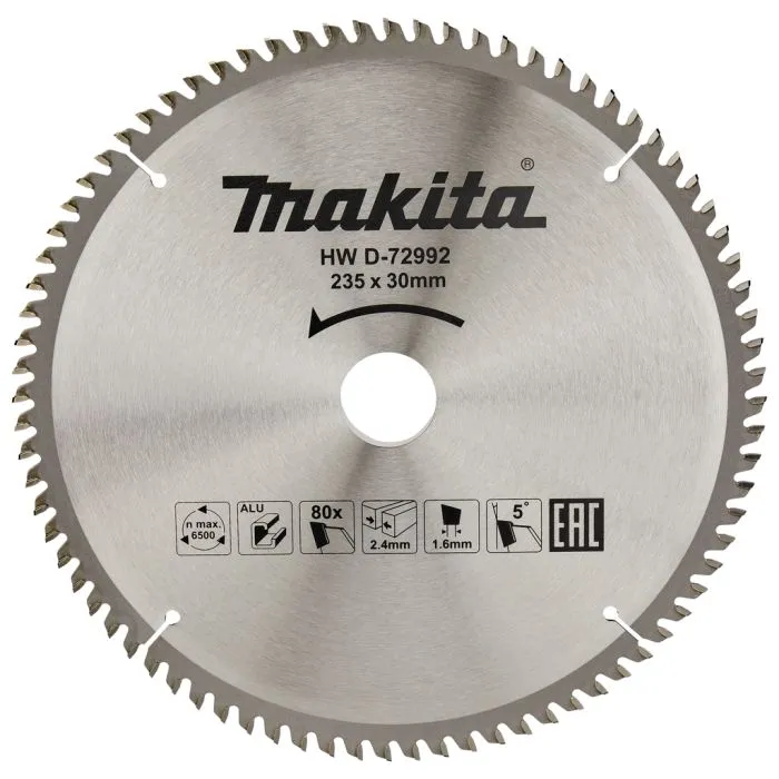 MAKITA D72992 CIRKELZAAGBLAD ALUMINIUM