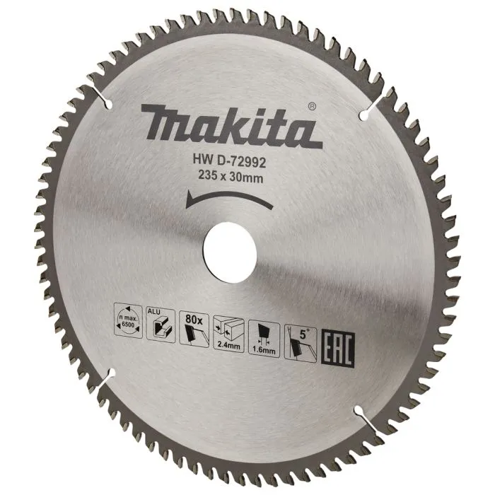 MAKITA D72992 CIRKELZAAGBLAD ALUMINIUM