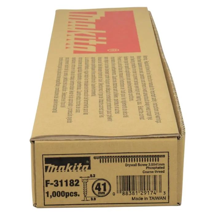 MAKITA F31182 SCHROEFLINT GIPSPLAAT 3,9X41MM