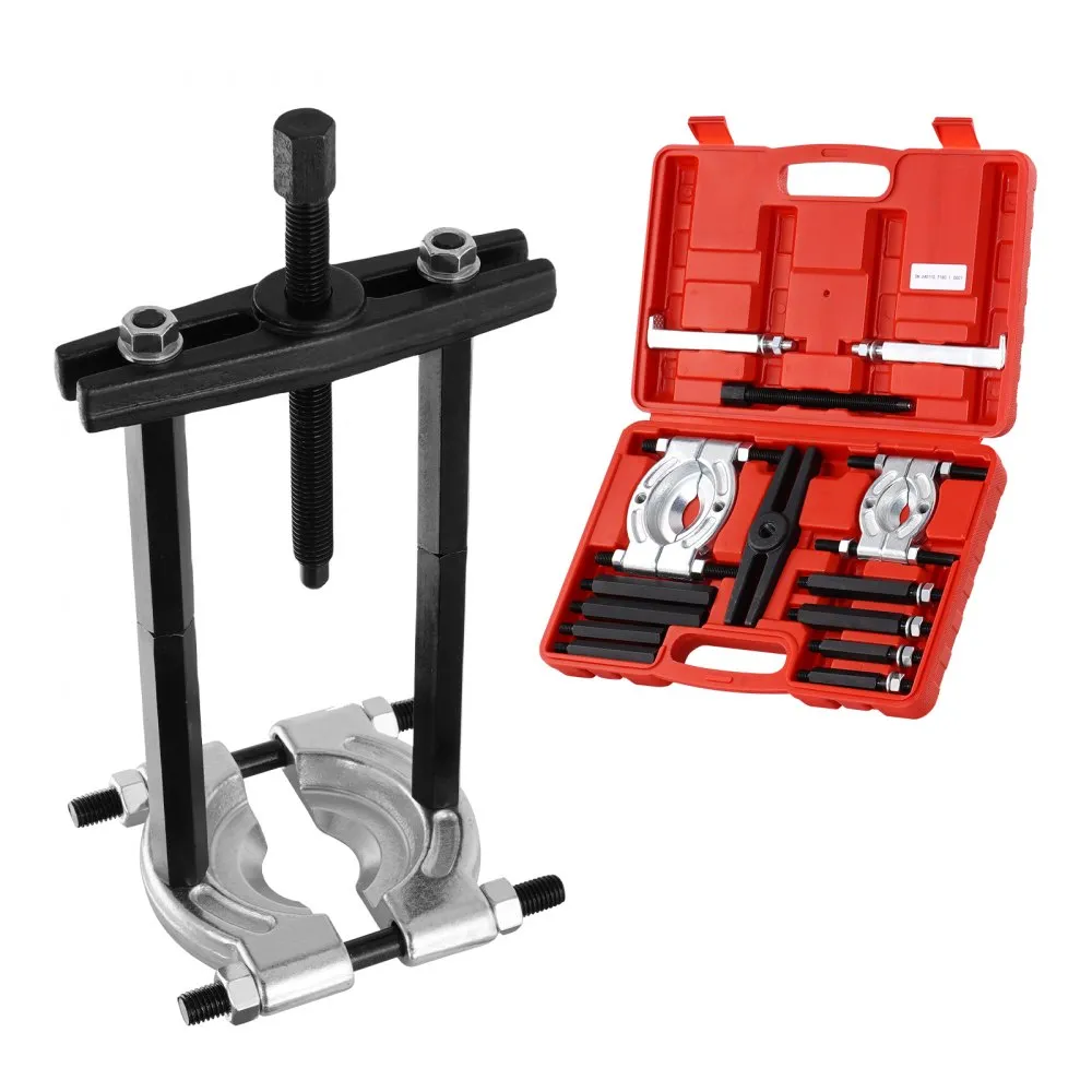 VEVOR 14DELIGE LAGERTREKKERSET, 5 TON LAGERSCHEIDER, RONDSELWIELLAGERVERWIJDERINGSSET MET 2" EN 3" KAKEN, WIELNAAFAST