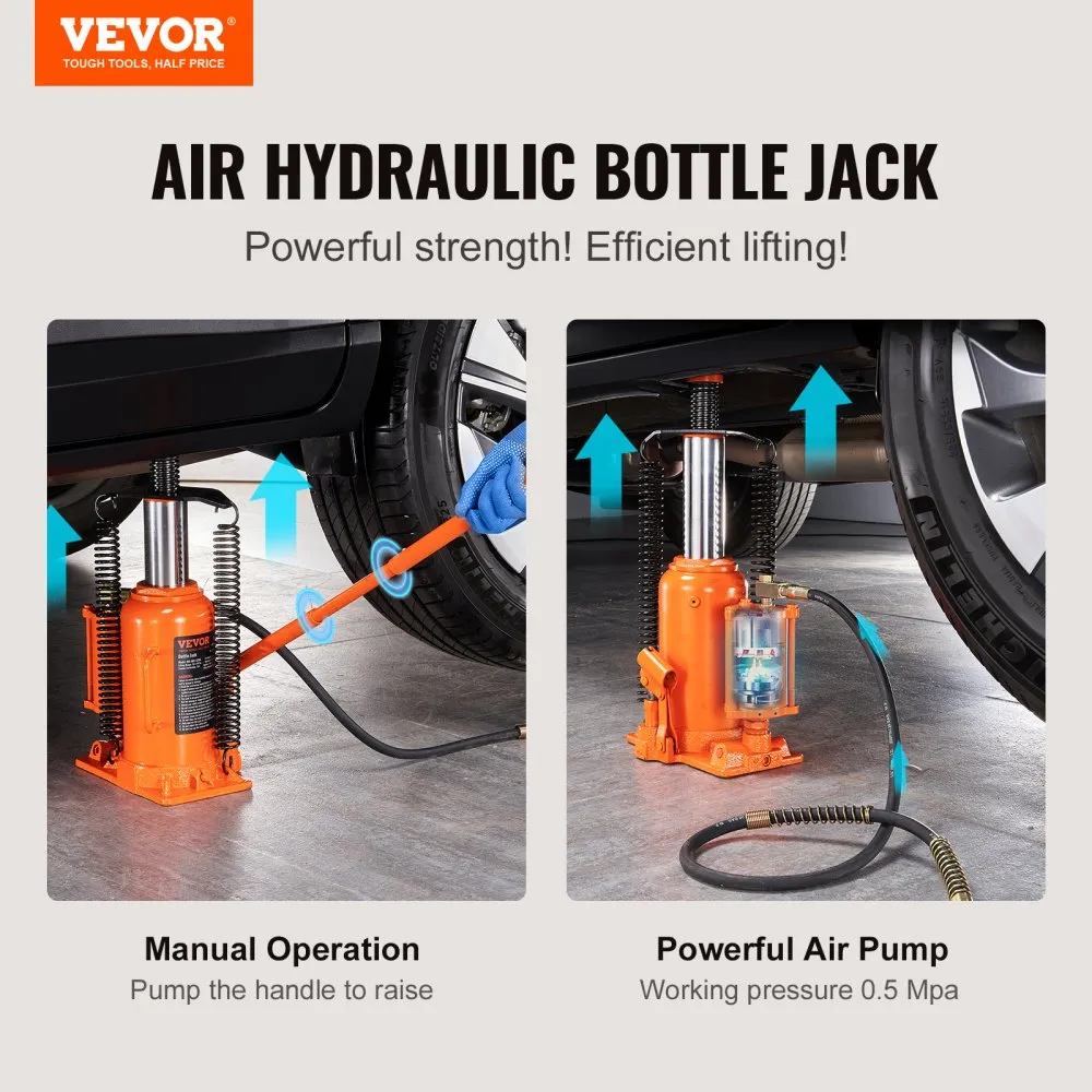 VEVOR 20T STAMP JACK FLES JACK HYDRAULISCHE JACK STAMP JACK VOOR AUTO SUV 265500MM COMPACT JACK AUTO JACK DRAAGBARE HYDRAULISCH