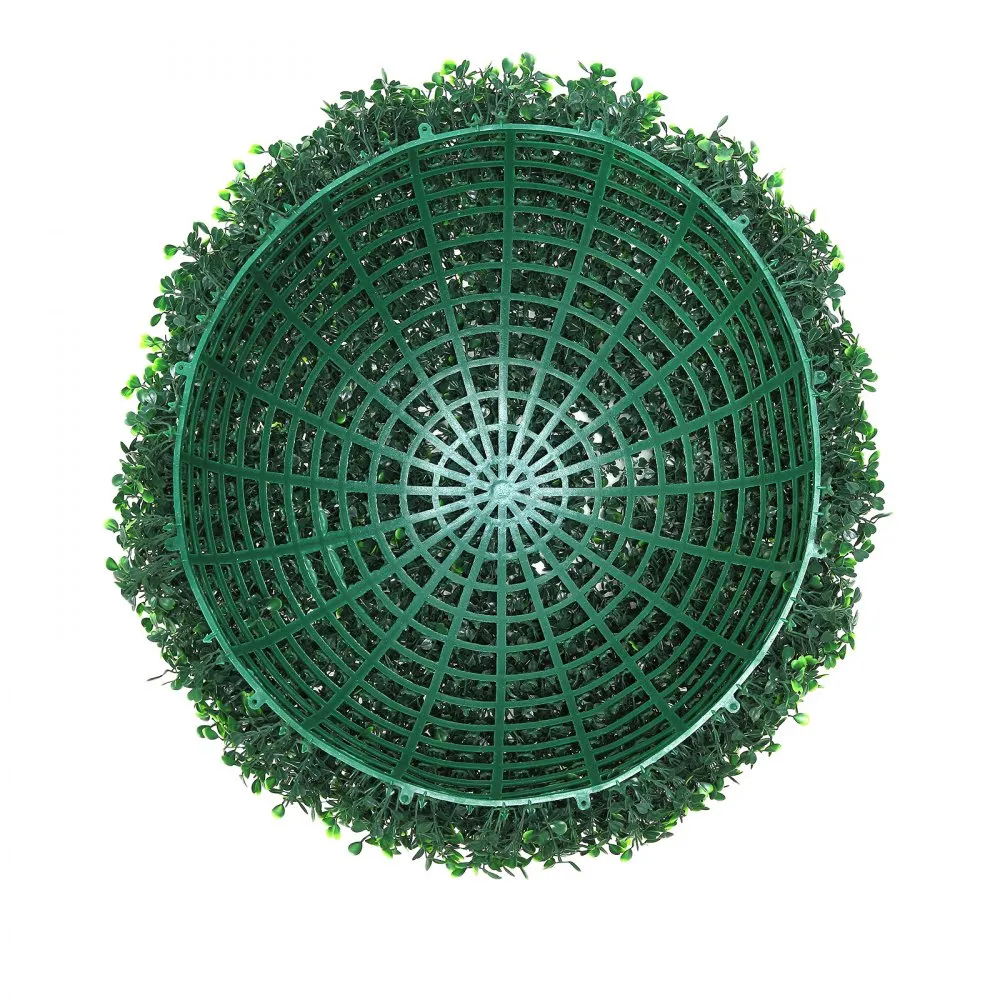 VEVOR 2X BUXUS KUNSTBOL Ø50,8CM TUINDECORATIE BUXUS BAL KUNSTBUXUS BAL KUNSTPLANT VAN PE, HOUT, PP INCL. 2 DECORATIEVE LEDLAMPJ