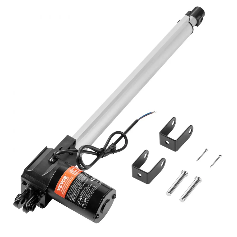 VEVOR 6000N Lineaire actuator DC 12V Lineaire aandrijving IP44 Elektrische lineaire motor 400 mm Slaglengte Geluidsniveau ≤50 dB