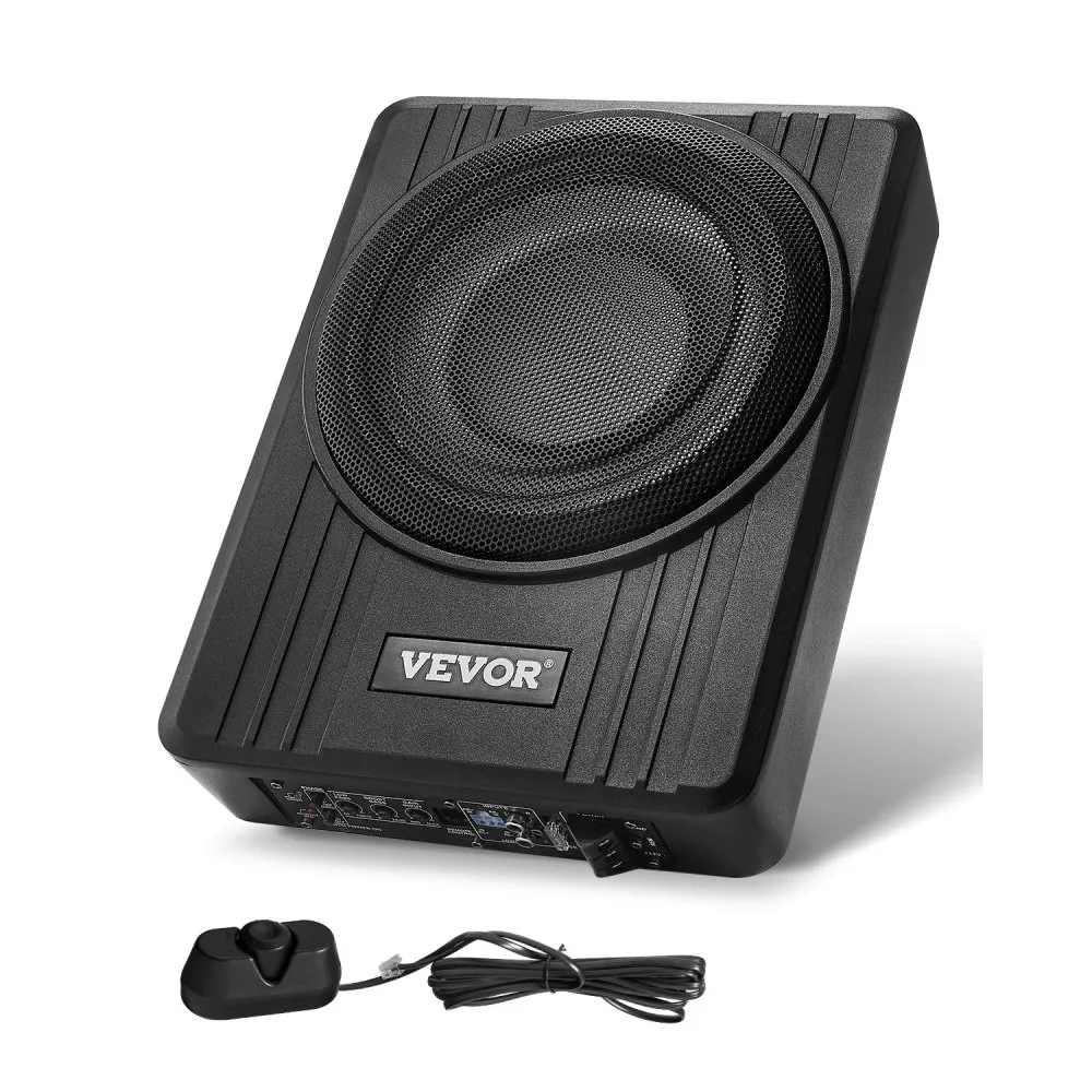 VEVOR AUTOSUBWOOFER ONDER DE STOEL 300 W SLANK ACTIEF SUBWOOFERSYSTEEM 254 MM
