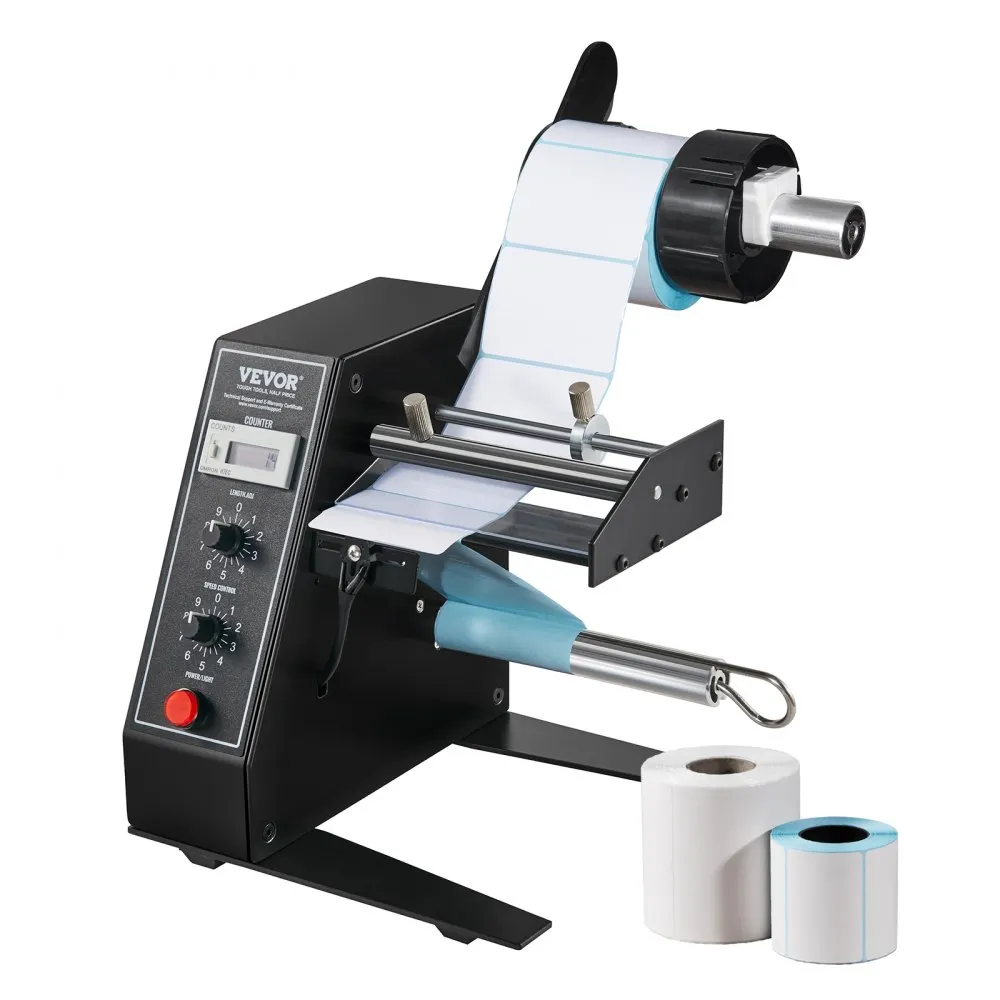 VEVOR AUTOMATISCHE LABELDISPENSER, BREEDTE 15125 MM, LENGTE 3150 MM, LABELSTRIPPER, LABELSCHEIDINGSMACHINE, TRAPLOZE SNELHEIDS
