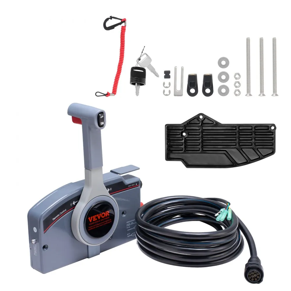 VEVOR BOOTGASBEDIENINGSKAST, 7034820516 AAN DE ZIJKANT GEMONTEERDE BUITENBOORDMOTOR MET AFSTANDSBEDIENING VOOR YAMAHA 4TAKT, 