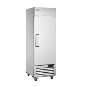 VEVOR commerciële koelkast 570 L, koelkast met één deur, roestvrijstalen koelkast met automatische ontdooiing, 3 planken, temper