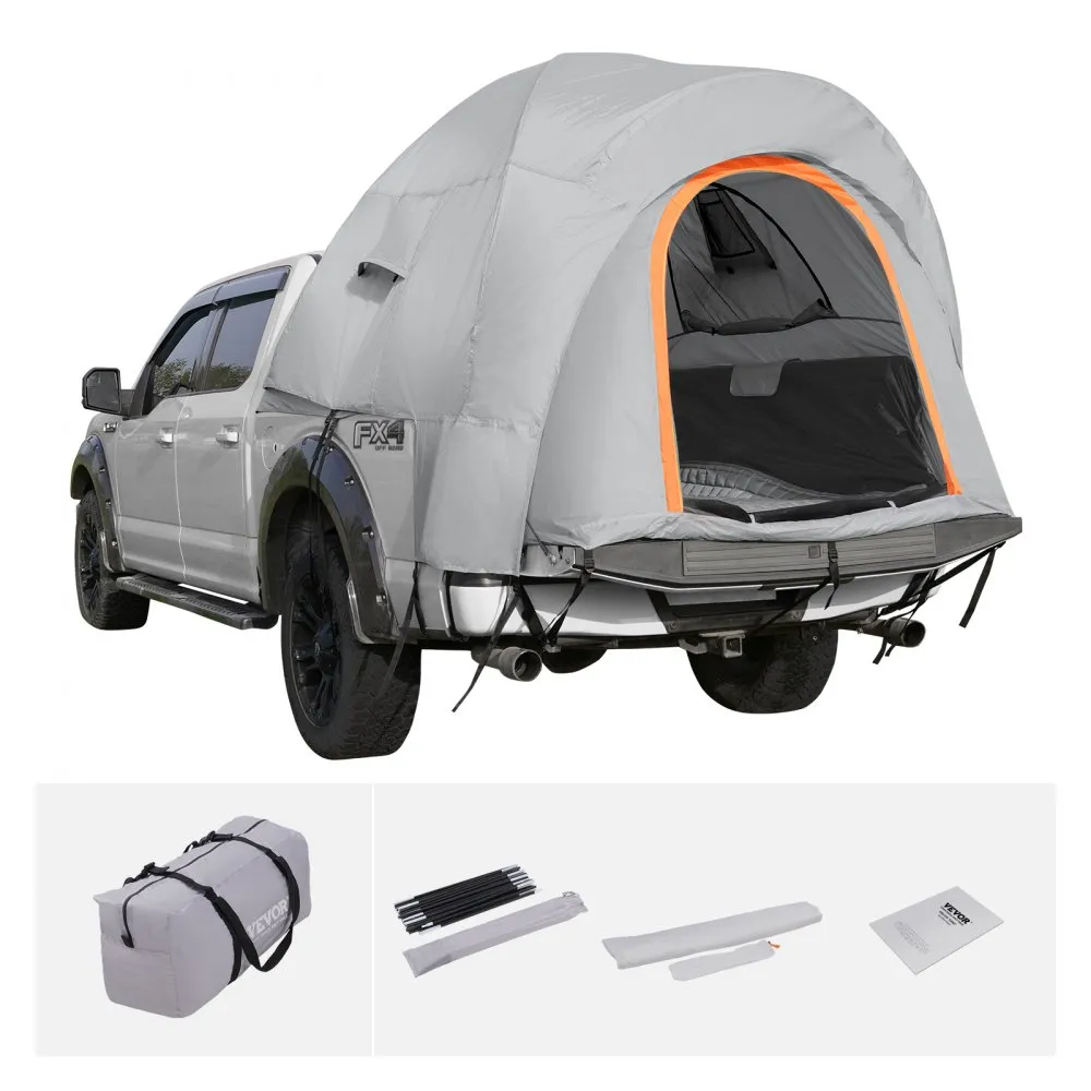 VEVOR Daktent Vrachtwagentent 160 x 165 x 170 cm, dubbellaagse tent Buiten Pickup Truck Tent Truck Bed Tent Outdoor Familie Camp