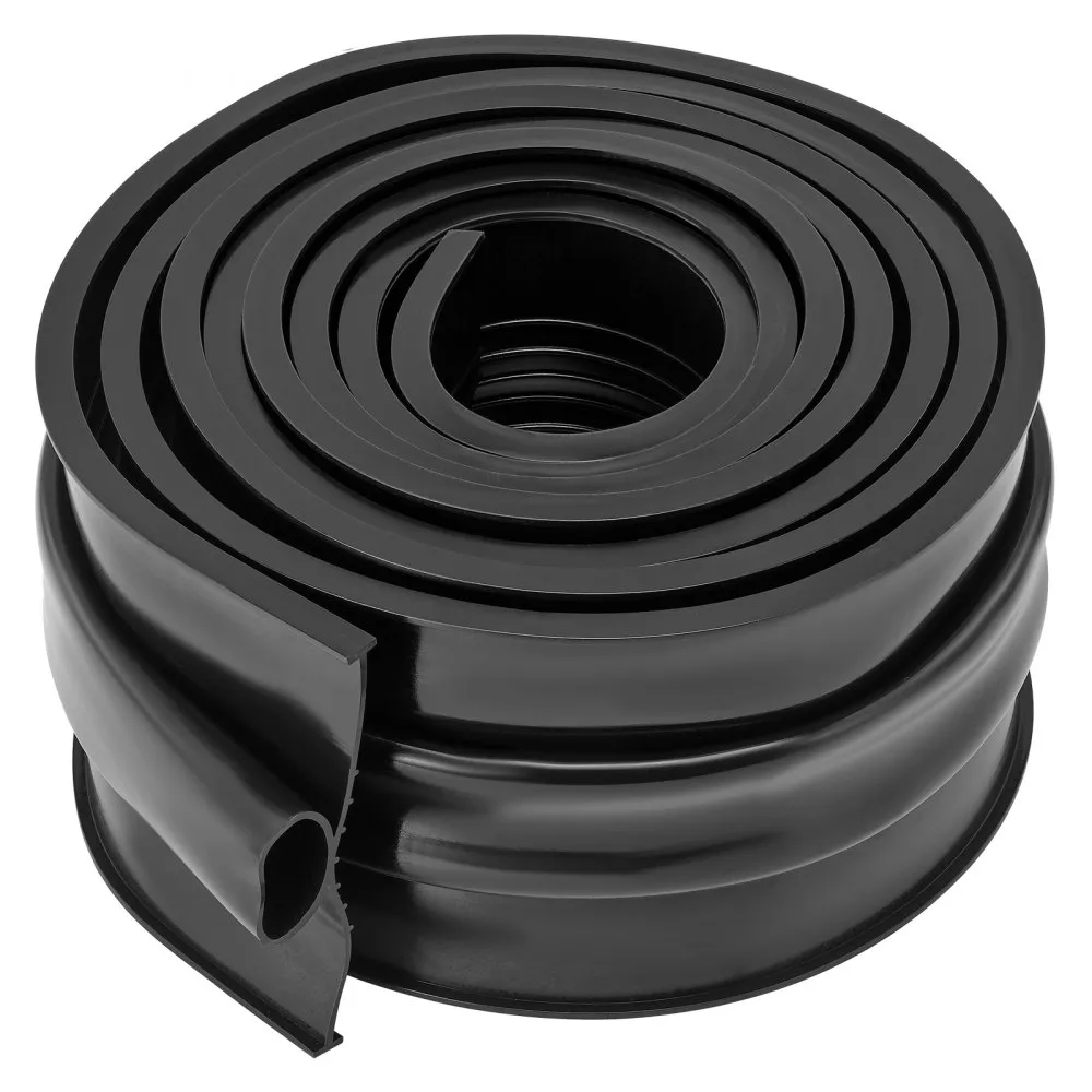 VEVOR deurafdichting, garagedeurrubbers, 3 m, rubberen afdichtstrips, bescherming tegen lucht, vocht en stof, deurafdichting, de
