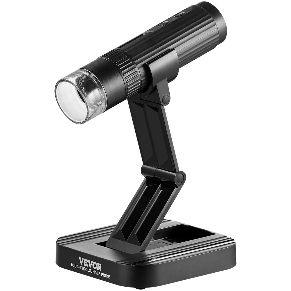VEVOR DIGITALE MICROSCOOP 50X1000X VERGROTING GEREFLECTEERDE LICHTMICROSCOOP USBMICROSCOOP 8 LED, 2 MILJOEN PIXELS, 1080P VIDE