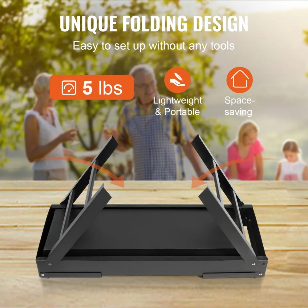 VEVOR Gills houtskoolgrill inklapbare grill tafelgrill 57 x 22 cm, draagbare reisgrill outdoor picknick campinggrill 85 x 23,7 x