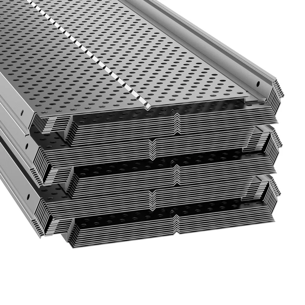 VEVOR Gootbeschermer 152 mm breedte aluminium bladfilter DIY dakgootafdekking 52 stuks 528 cm totale lengte 4 mm gatdiameter en 