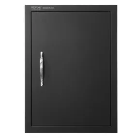 VEVOR Grilltoegangsdeur, 415 x 570 mm, enkele buitenkeukendeur, verzonken gemonteerde koude paneeldeur, verticale wanddeur met h