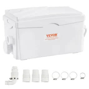 VEVOR Hefsysteem Klein Hefsysteem Afvalwaterpomp 350W, 6000 L/u Debiet, 7 M Opvoerhoogte, Afvalwaterpomp Met 3 Waterinlaten Voor