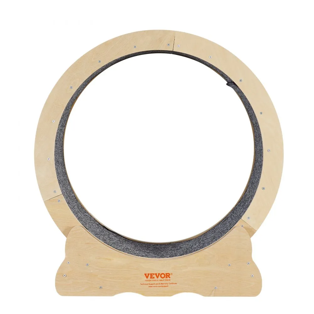 VEVOR KATTENLOOPWIEL 750X320X800MM KATTENLOOPWIEL GEMAAKT VAN BERKEN EN POPULIERENMULTIPLEX KATTENWIEL GELUIDSARM UITNEEMBARE B