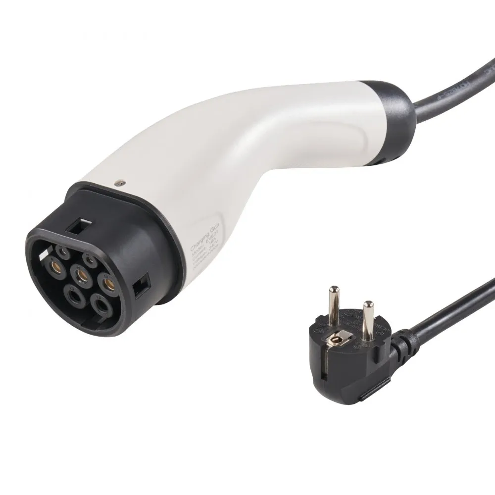 VEVOR LAADKABEL AUTOMATISCHE EVOPLADER MET LCDSCHERM 3,68 KW ELEKTRISCHE VOERTUIGEN EVOPLAADKABEL TYPE 2 (IEC62196) CEE 7/7S