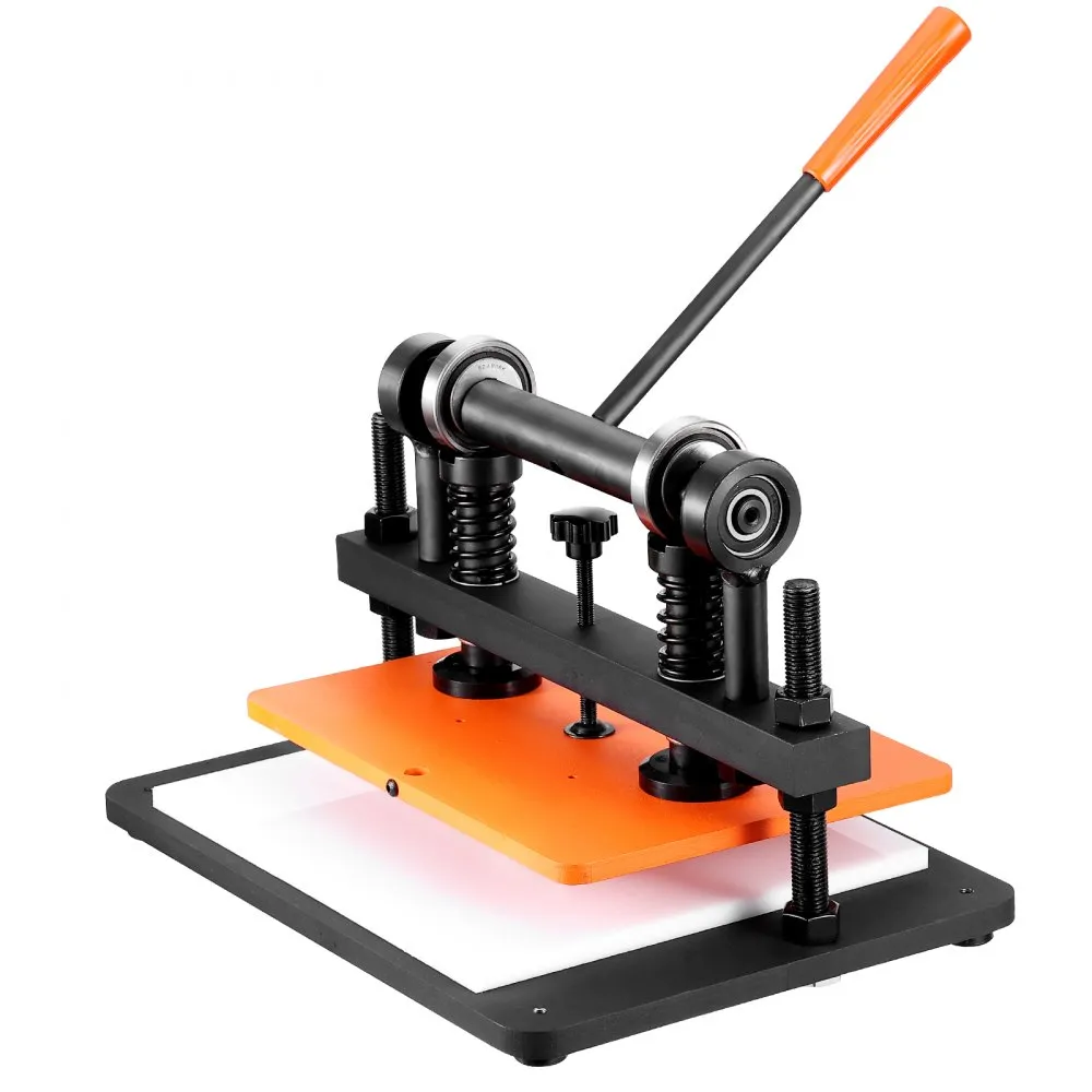 VEVOR lederen ponsmachine, handmatige leersnijmachine 36 x 26 cm, lederen embossingmachine 1,5 ton, zware lederen ponsmachine, g