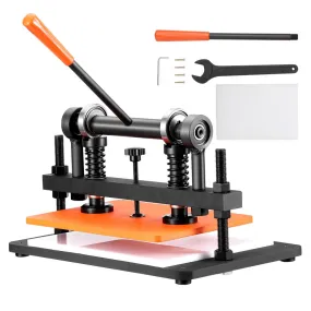 VEVOR lederen ponsmachine, handmatige leersnijmachine 36 x 26 cm, lederen embossingmachine 1,5 ton, zware lederen ponsmachine, g