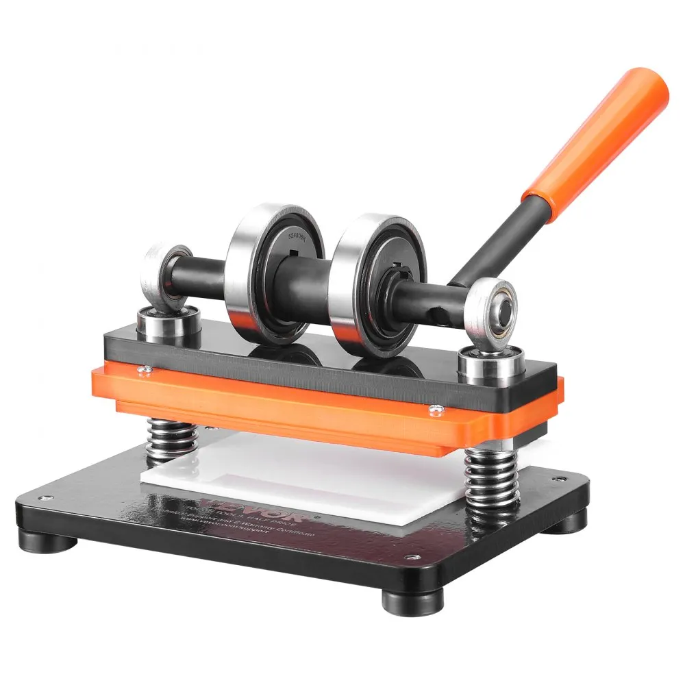 VEVOR leerponsmachine Handmatige leersnijmachine 18 x 10 cm, leer embossingmachine 1,5 t Zware leerponsmachine Geschikt voor lee