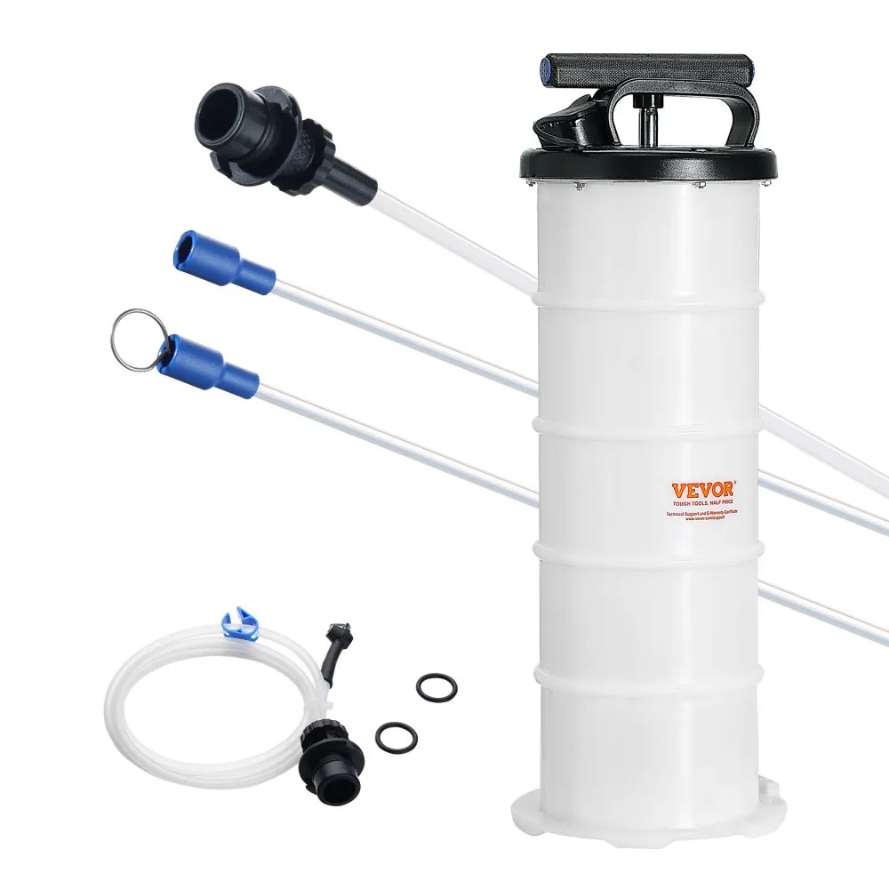 VEVOR oliezuigpomp 6,5L handmatig oliezuigapparaat Ø200x550mm oliewisselpomp autozuigpomp handpomp vloeistofzuigpomp geschikt vo