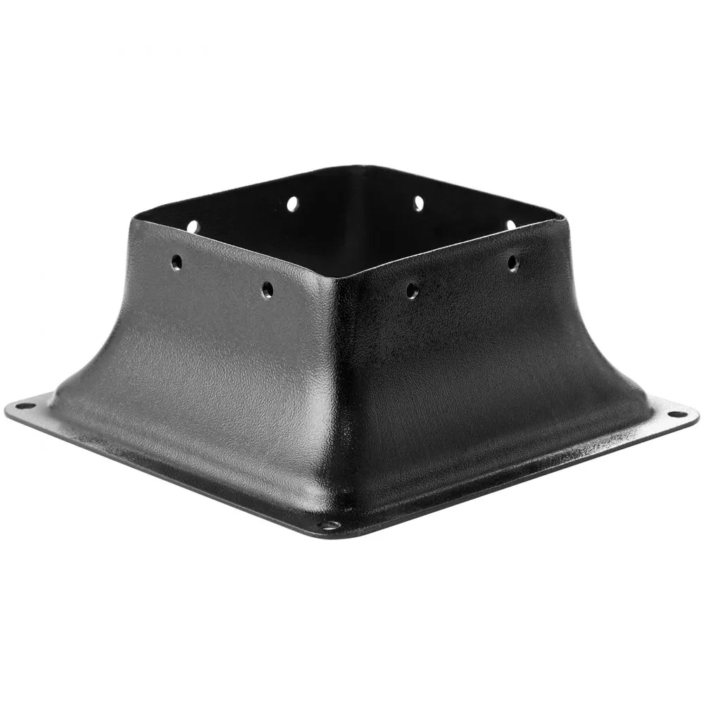VEVOR set van 10 schroefmoffen 153x153x62mm paalsteun koolstofstalen paal schoenpaal paalbasis grondhulssteunbasis Ideaal voor v