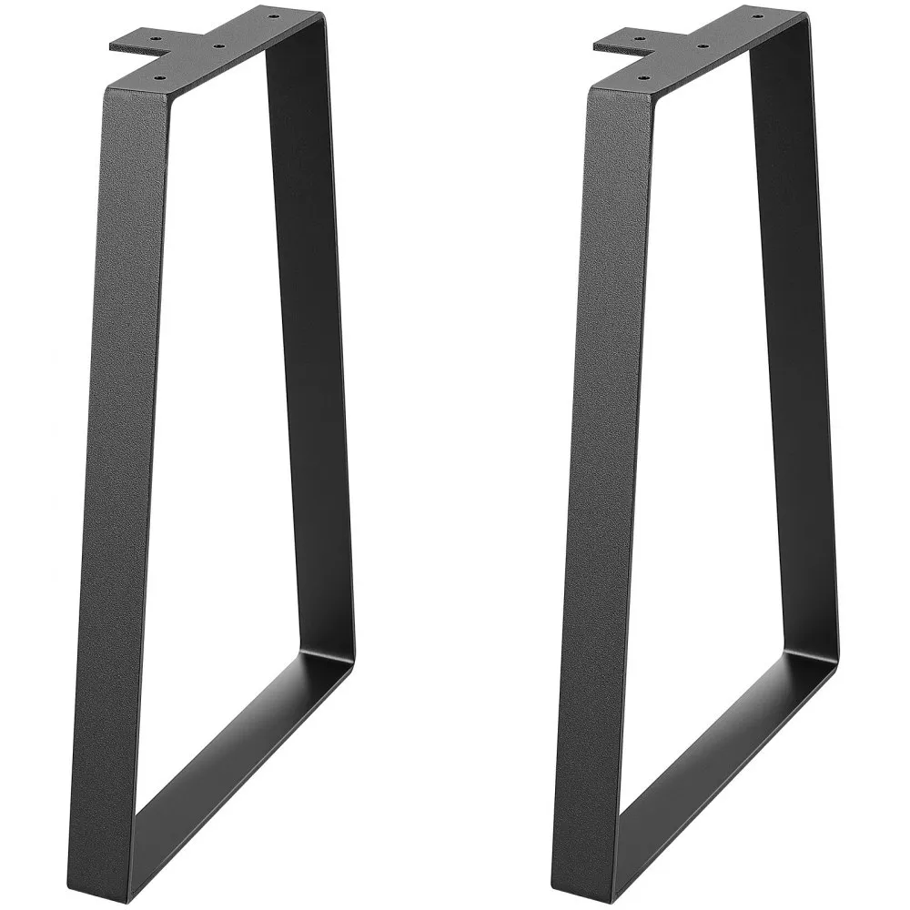 VEVOR set van 2 tafellopers 406,4 mm hoog tafelframe 181 kg draagvermogen tafelpoten van koolstofstaal meubelpoten zwart tafelon
