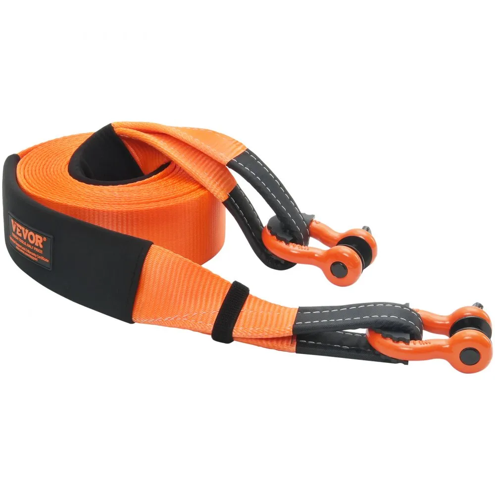 VEVOR SLEEPRIEMHERSTELSET 85 MM X 9 M (MBS16329 KG) TREE SAVER LIERRIEM DRIEVOUDIG VERSTERKTE LUS & BESCHERMHOEZEN EN OPBER