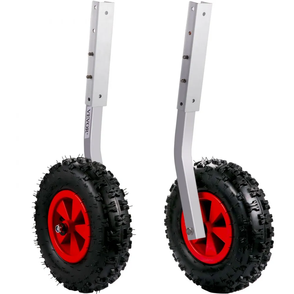 VEVOR Sliräder Bootwielen Achterwielen Boot Draagvermogen 12 inch Rubberwielen Transportwielen voor Opblaasbare Boot Modderboten