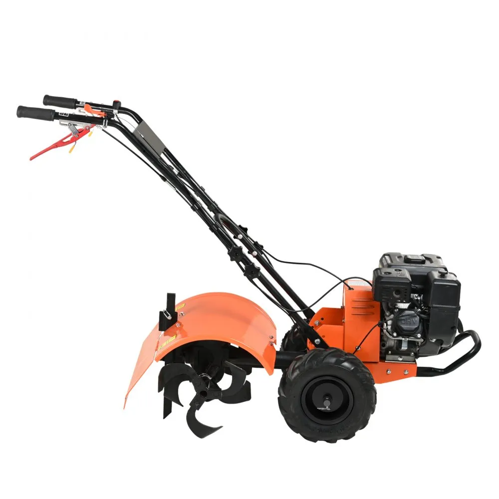 VEVOR tuinfrees 212CC waterverplaatsing motorschoffel op gas 490mm teeltbreedte motorfrees 100mm teeltdiepte grondschoffel 65Mn 