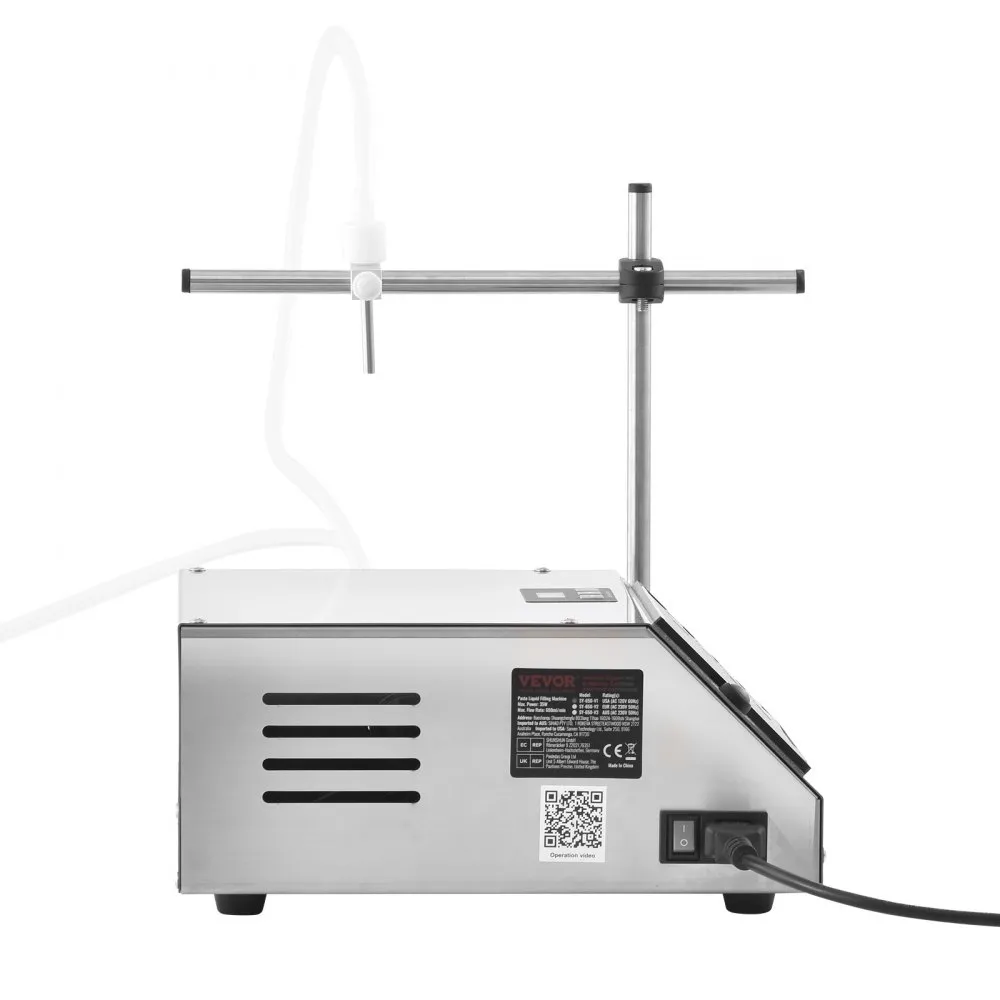 VEVOR VLOEISTOFVULMACHINE, VULCAPACITEIT 5650 ML, AUTOMATISCHE FLESSENVULMACHINE, VULMACHINE, PERISTALTISCHE POMP, DIGITALE BED