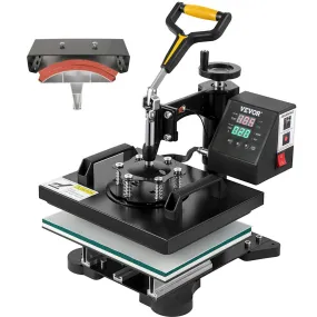 VEVOR Warmte Persmachine 2-in-1 Transferpers 25,4 x 30,5 cm Hittepers 650 W Textielpers Diy Warmtepers 0-250 °C Hete Pers 360 Gr