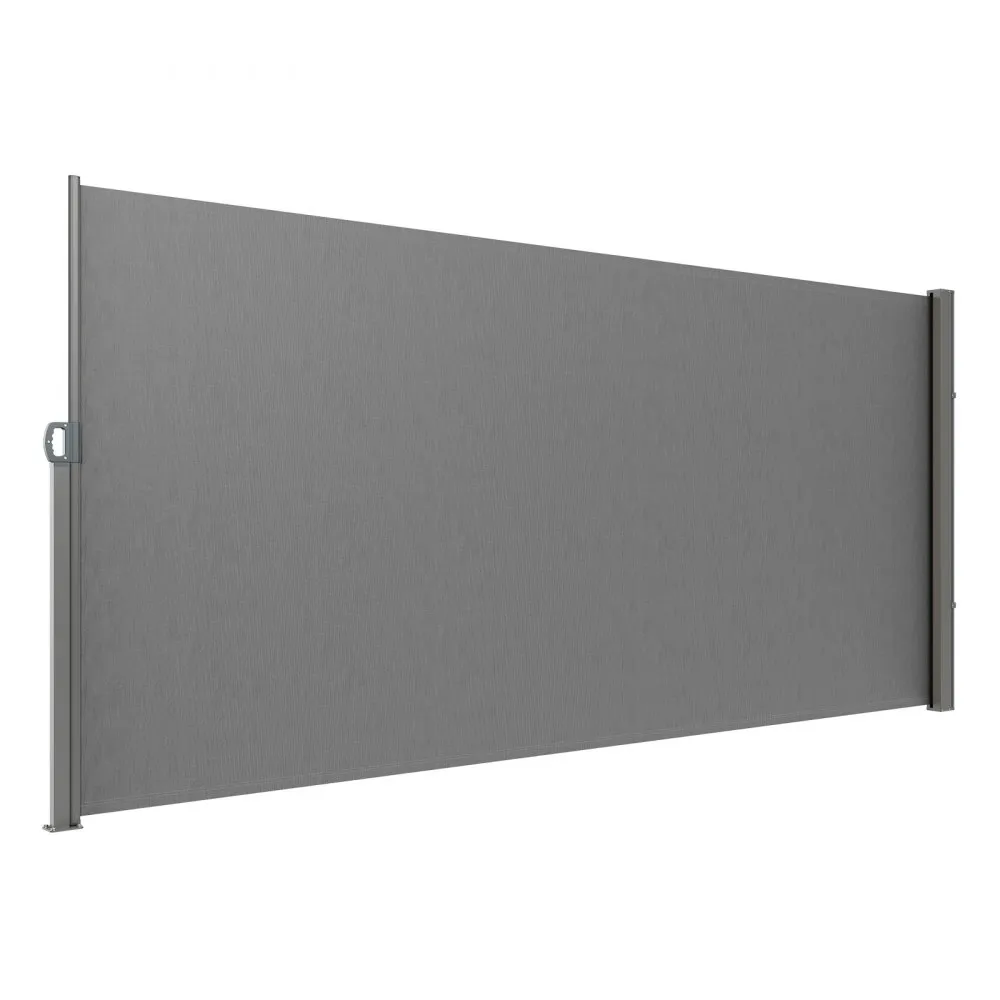 VEVOR ZIJLUIFEL 200 X 300 CM ZIJWANDLUIFEL VAN 180 G/M² POLYESTERWEEFSEL MET PUCOATING LUIFEL UITTREKBARE HANDGREEP MET VEERMEC