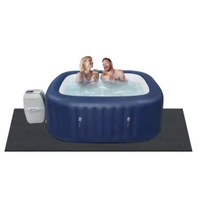 VEVOR zwembadonderlegger 500 g/m² whirlpoolmat 2030 x 2030 x 1,9 mm vloerzeil vilt & PE vloerbescherming ondervloermat besch