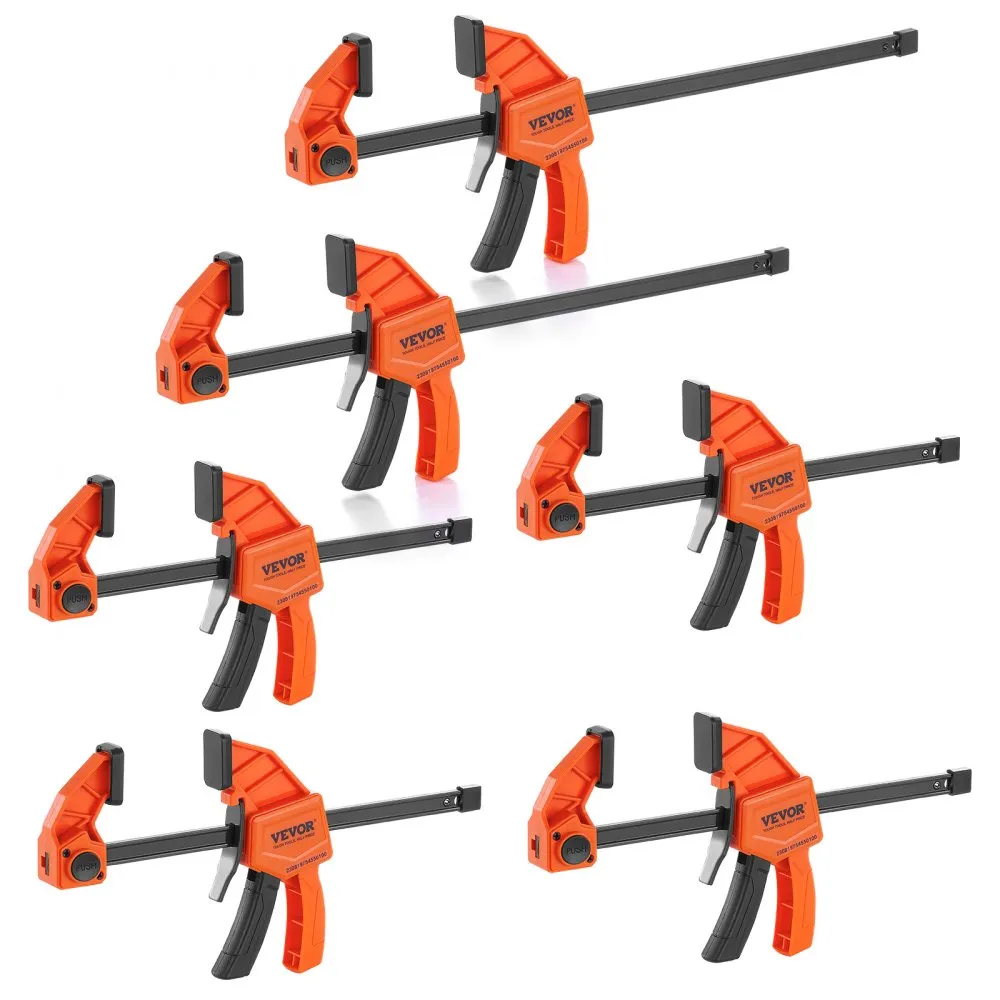 VEVOR ééNHANDKLEM 2304,8 MM EN 4152,4 MM BEKOPENING SNELSPANKLEM 68KG DRAAGVERMOGEN KLEM SCHROEFKLEM SNIJDEN, VERBINDEN EN MON
