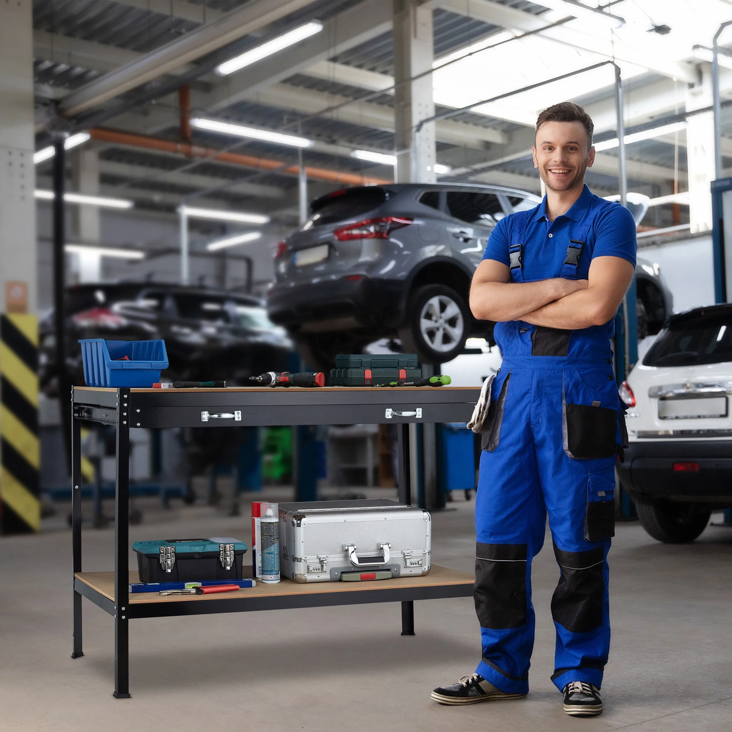 Werkbank met lade